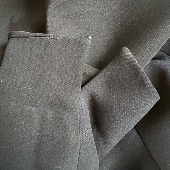 Akris Navy Silk Jacket with Hand Beaded Crystals Size 10 - Picture 14 of 16